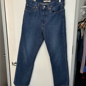 Levi's wedgie straight Dark Blue Straight Leg Jeans
